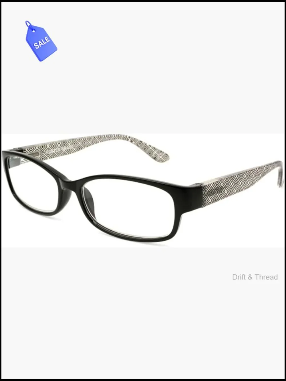 Square Reading Glasses with Scratch-Resistant Lenses